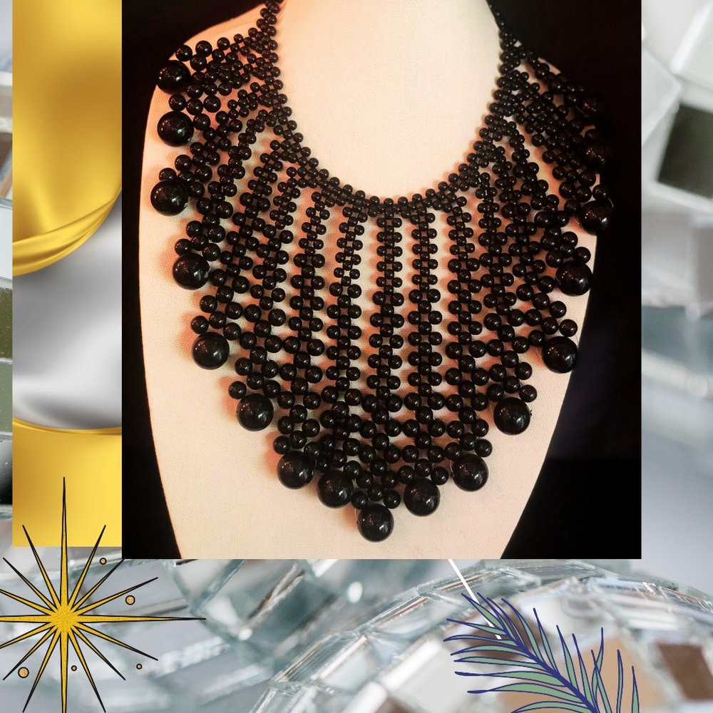 Pearl Bubble Collar Statement Necklace